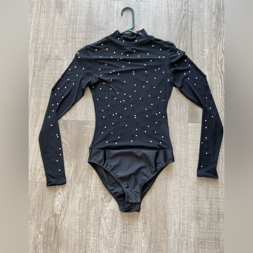 MESH SHEER BEDAZZLED BODY SUIT URBAN OUTFITTERS